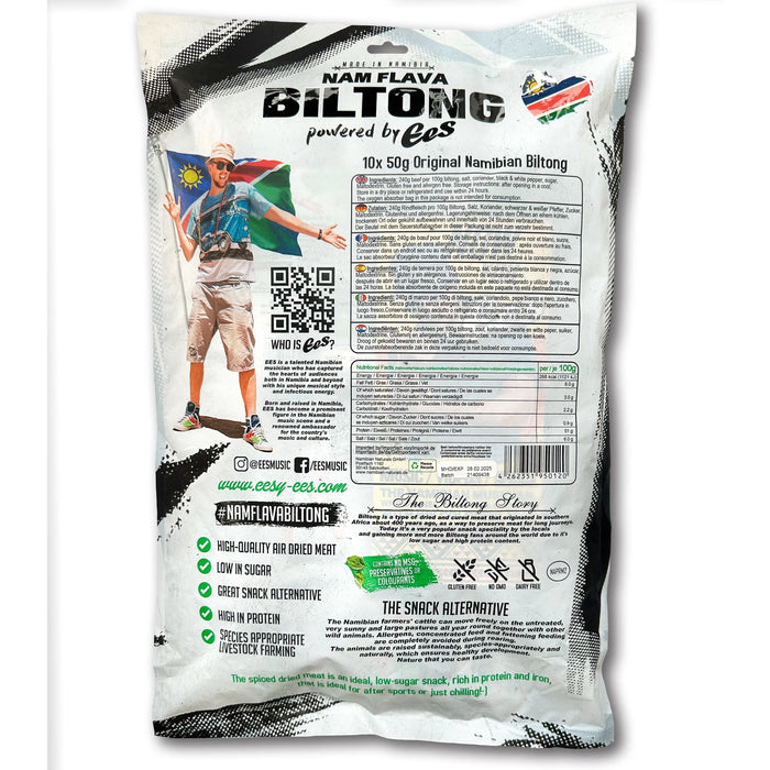 10er-Pack (50g) Biltong von EES - 500g
