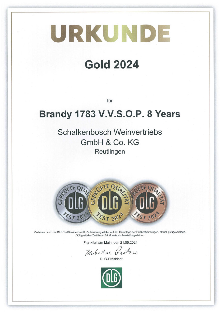 8 year Brandy 1783 V.V.S.O.P. Limited Release