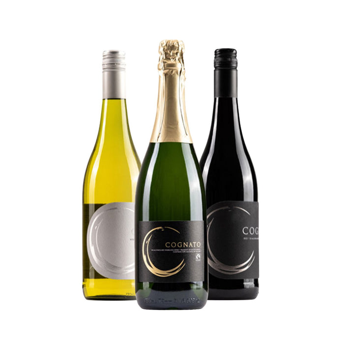 Cognato Probierpaket (entalkoholisiert) - 1x Weiss, 1x Schaumwein, 1x Rot