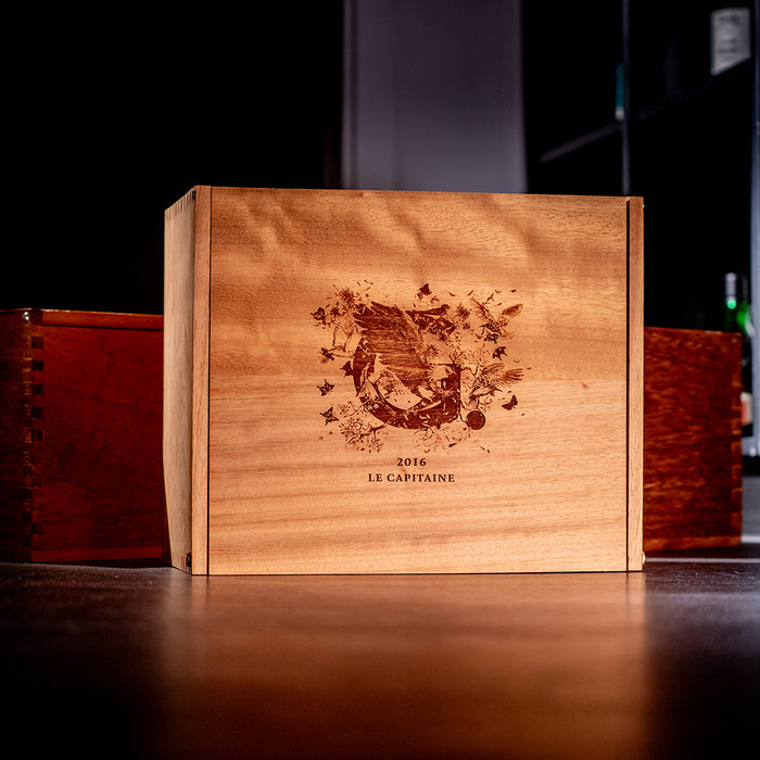 Holzkiste Le Capitaine (für 6 Flaschen)